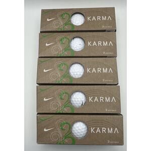 Nike Karma Golf Balls 5 Sleeves of 3 15 Total NEW In Box Package *No Outer Box*